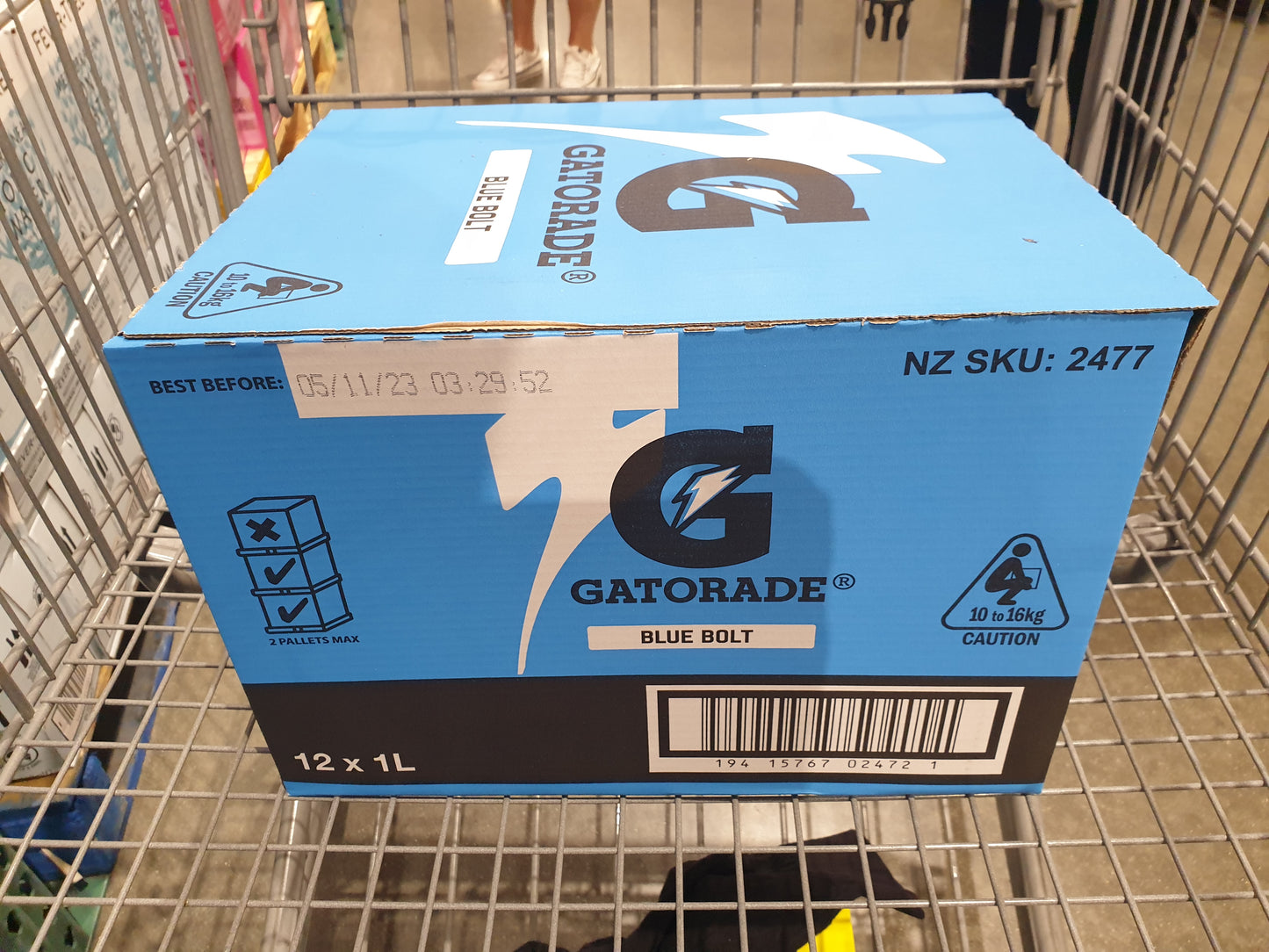 Gatorade Blue Bolt Box Image Side