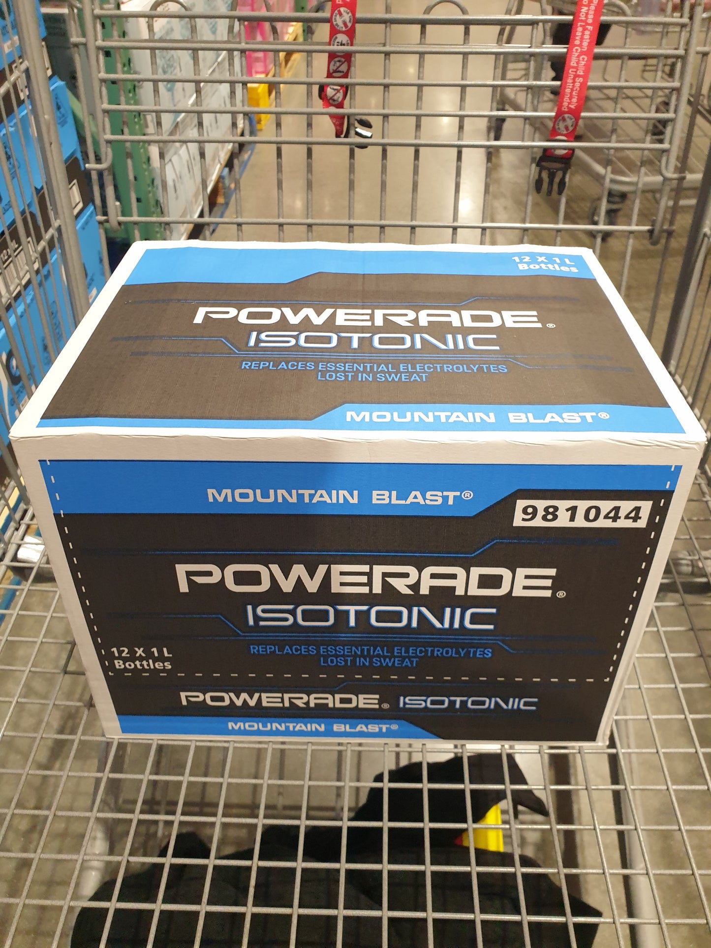 Powerade Mountain Blast Energy Drink Front Box