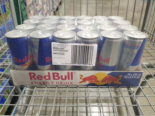 Red Bull Energy Drink - 24 x 250ml Front  Box Image | Boxed Gifts Co. NZ