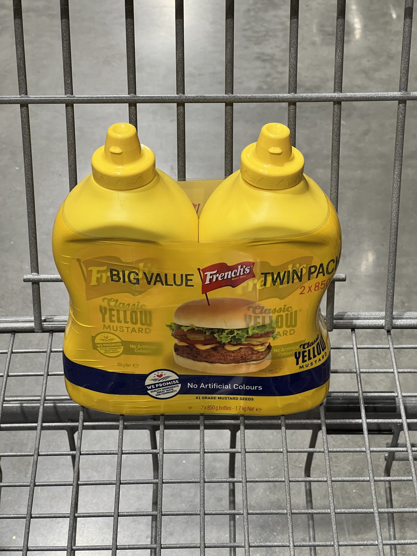 French's Classic Yellow Mustard, 2 x 850g