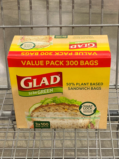 Glad To Be Green Sandwich Bags - 300 bags