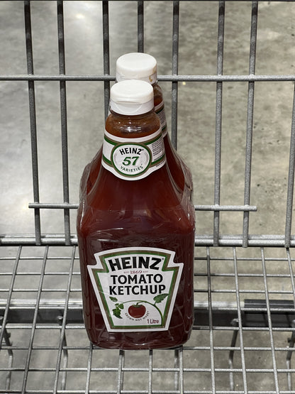 Heinz Tomato Ketchup, 2 x 1L