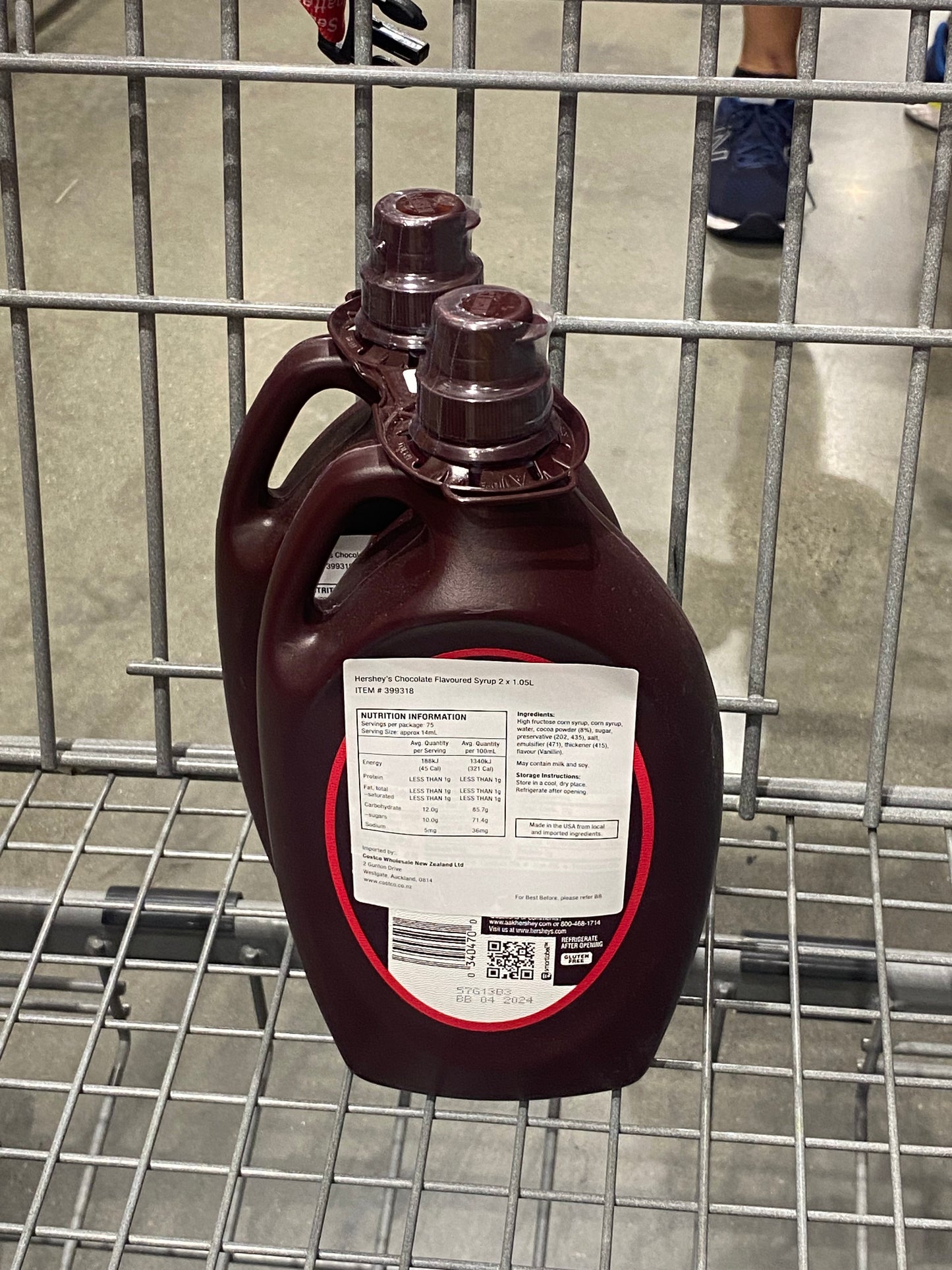 Hershey's Chocolate Flavoured Syrup - 2 x 1.05L