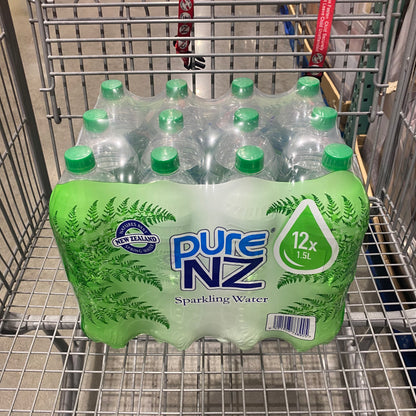 Pure NZ Sparkling Spring Water - 12 x 1.5L