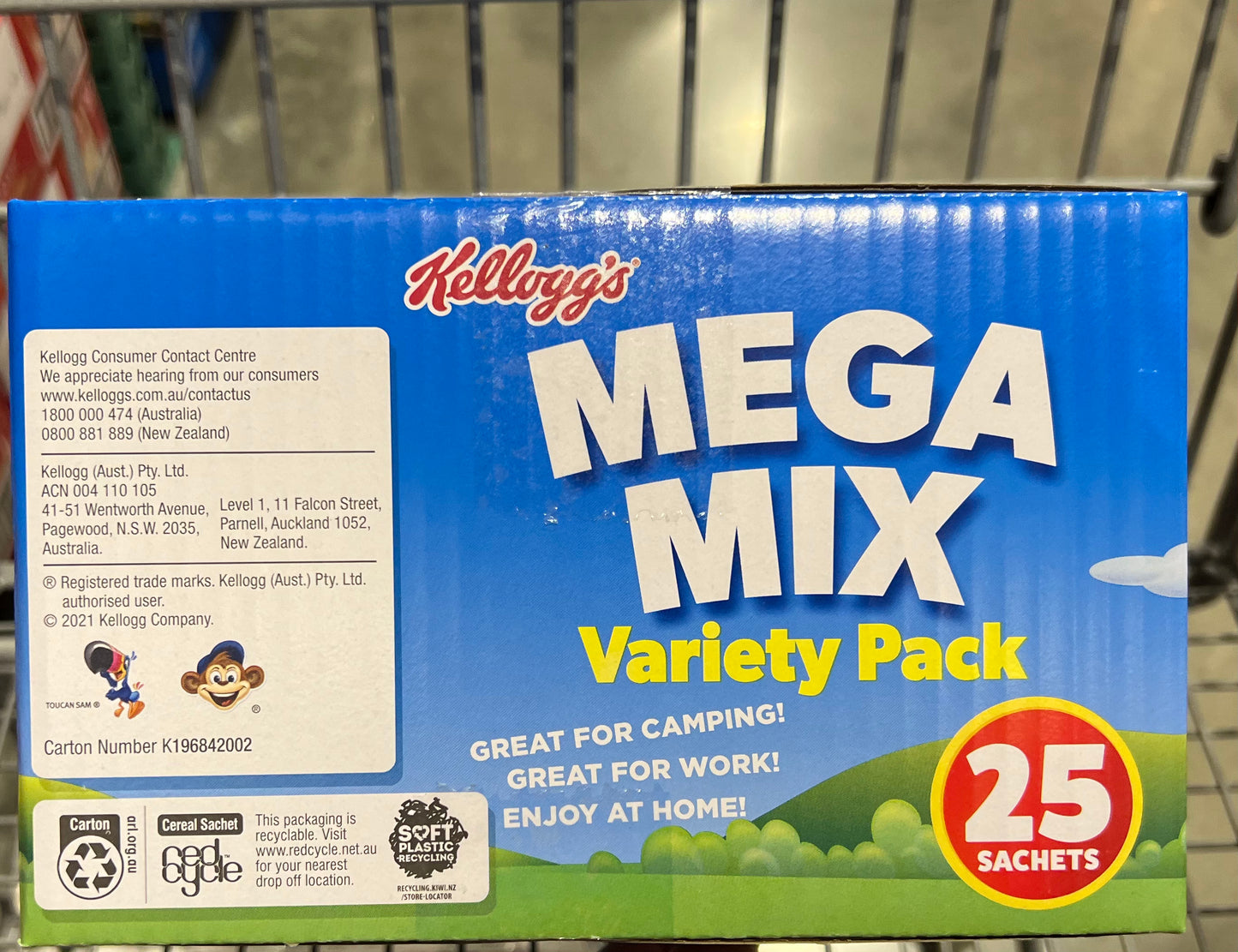 Kellogg's Mega Mix Variety, 25 sachets (675g)