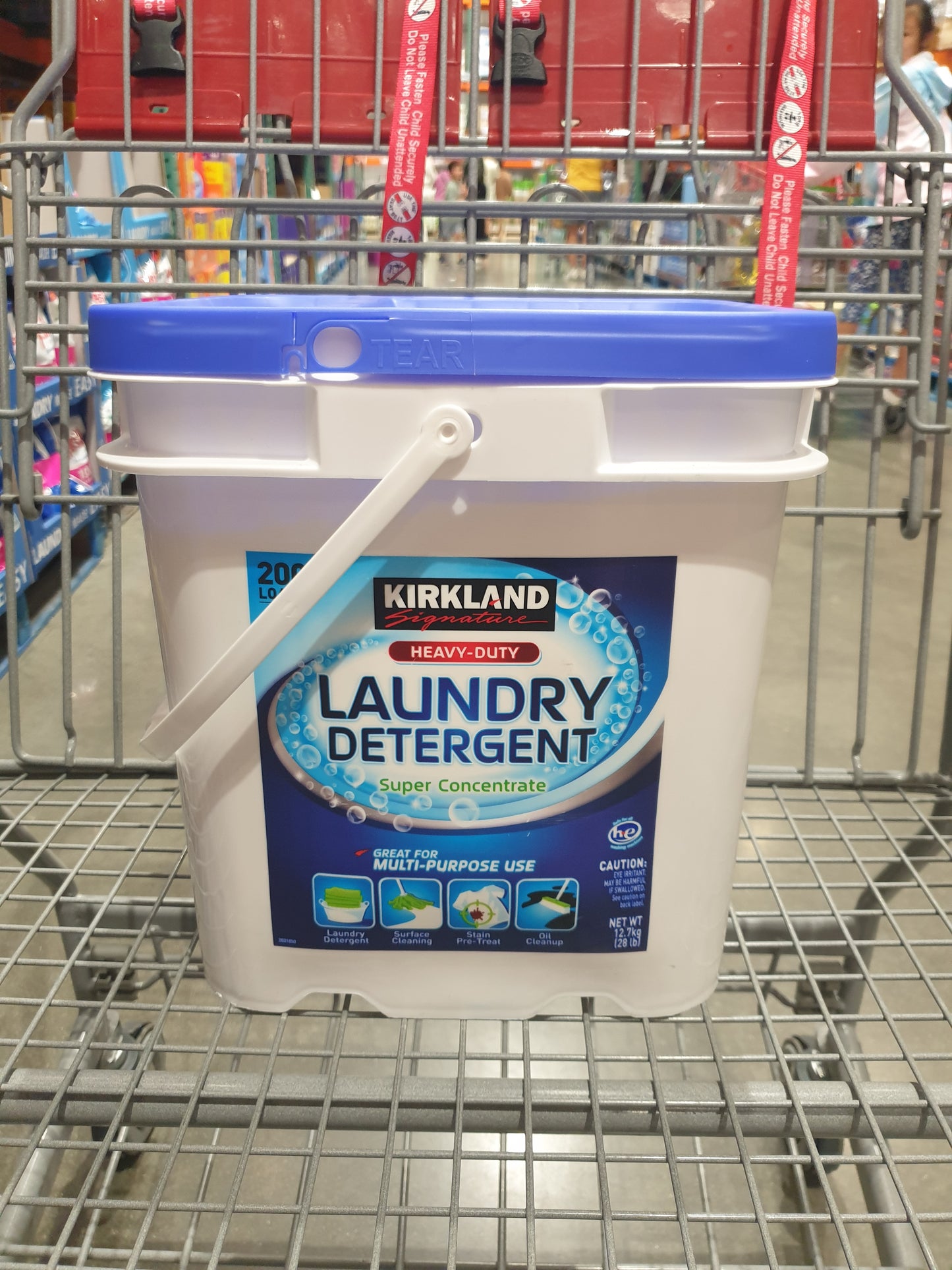 Kirkland Signature Heavy Duty Laundry Powder Top Loader, front, costco online shopping