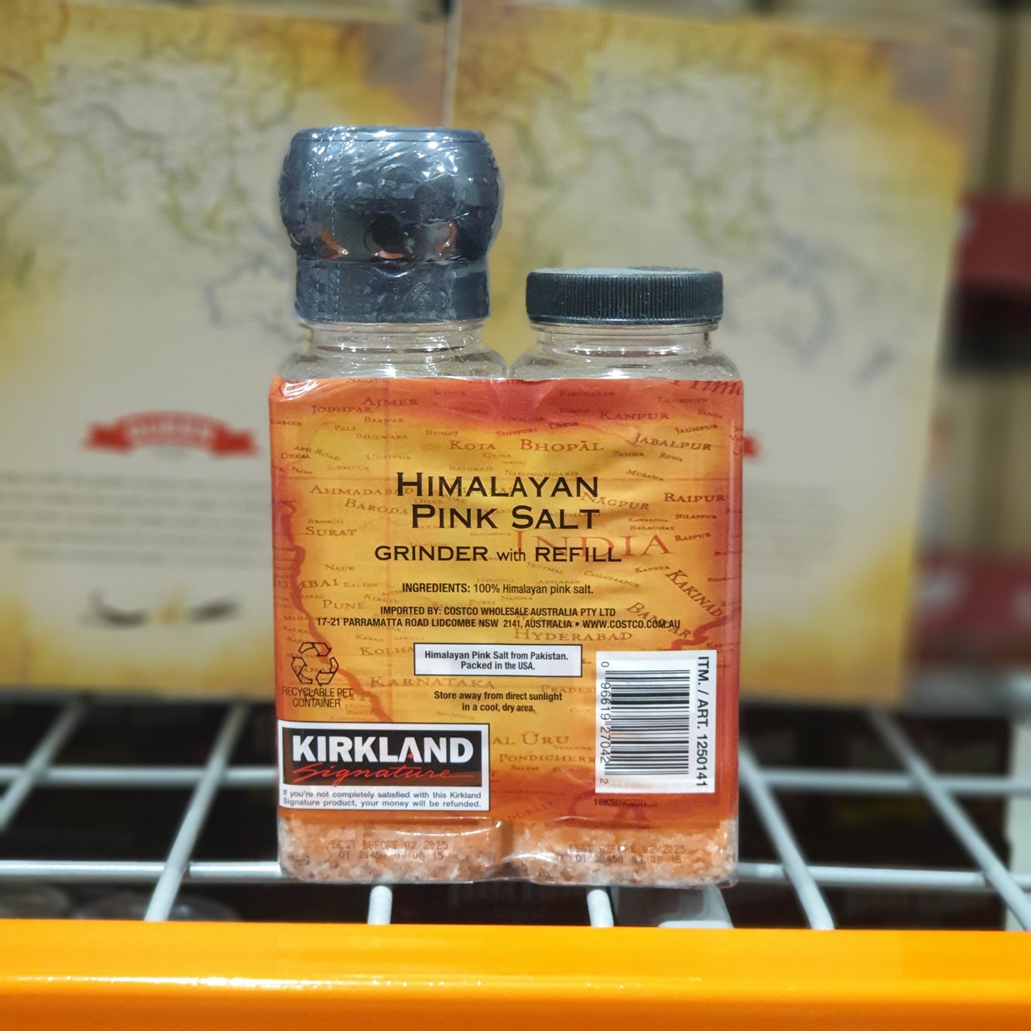 Kirkland Signature Himalayan Pink Salt Grinder w/ Refill, 737g