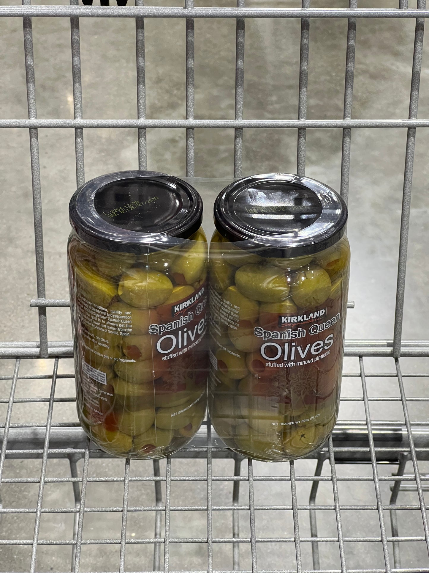 Kirkland Signature Spanish Queen Olive,  2 x 595g