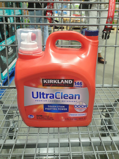 Kirkland Signature Ultra Clean Premium Laundry Detergent 146 Pacs , front