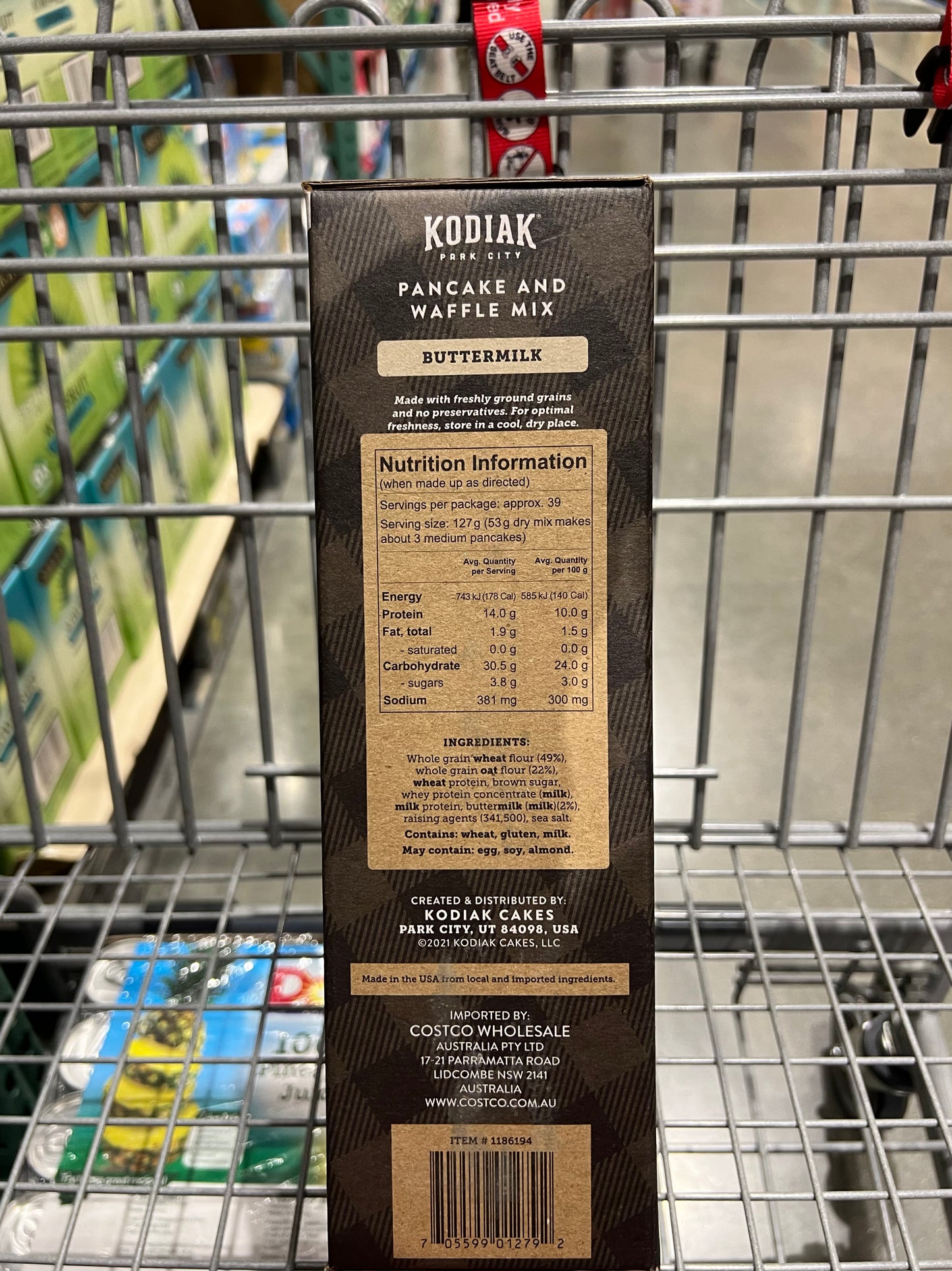 Kodiak Power Cakes Pancake & Waffle Mix, 3 x 680g