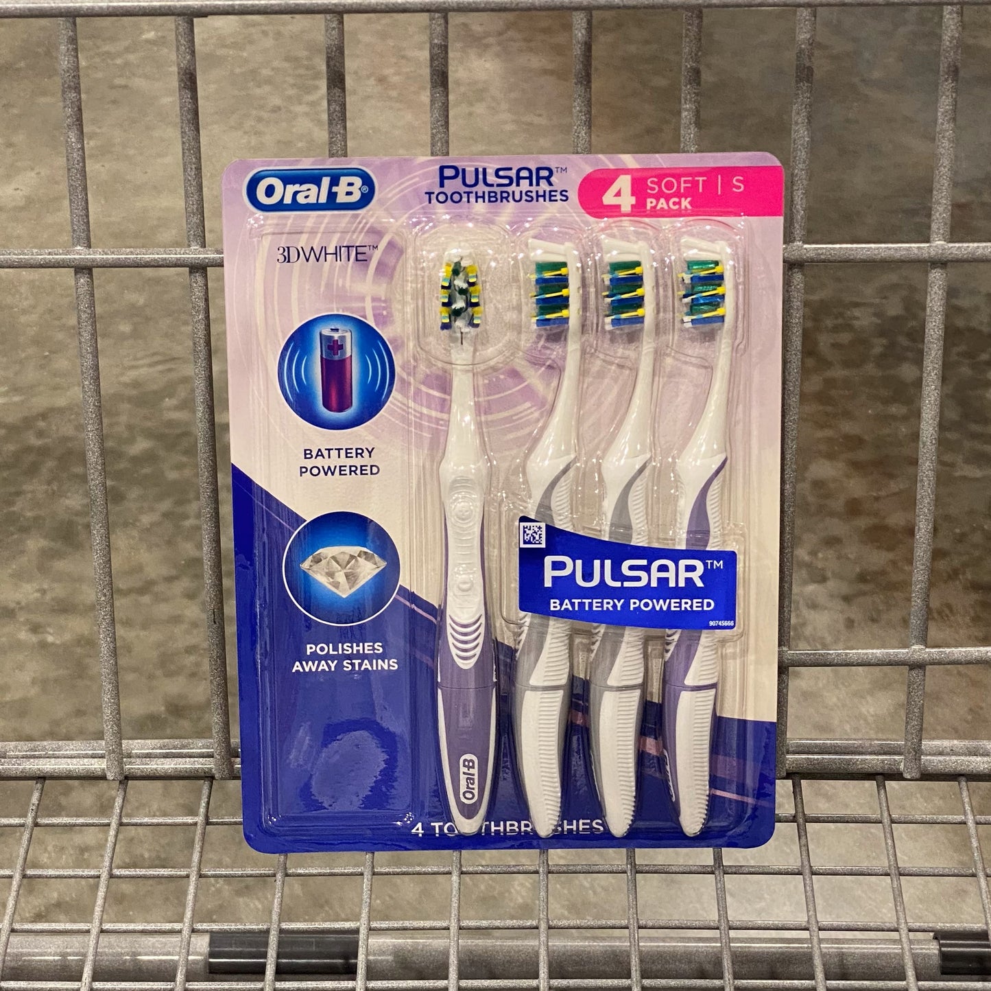 Oral-B Pulsar Battery Toothbrush - 4 pack