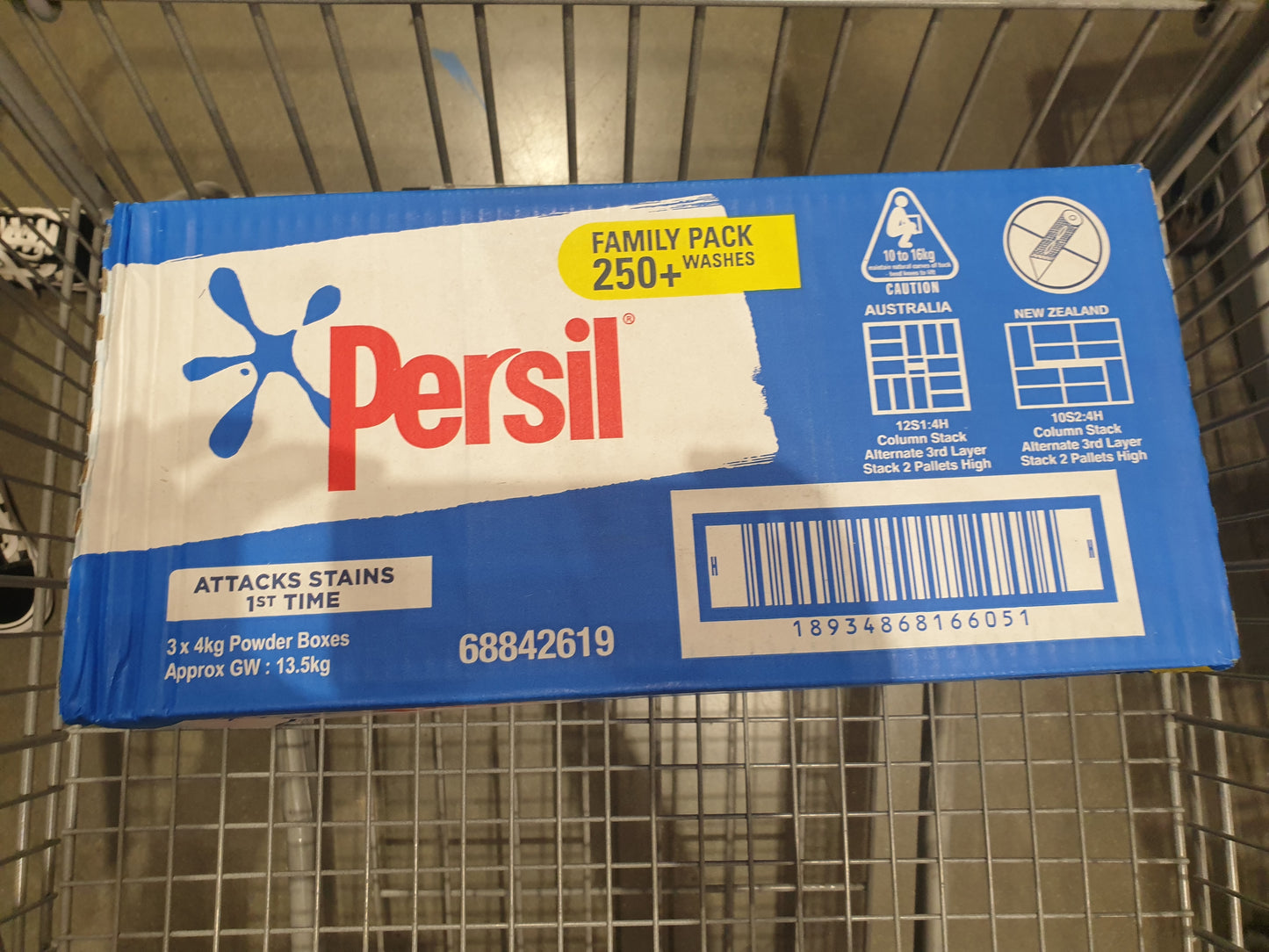 Persil Active F&T Laundry Powder - 3 x 4kg