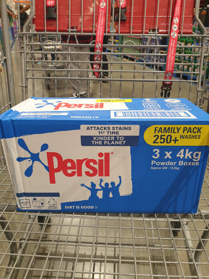 Persil Active F&T Laundry Powder - 3 x 4kg