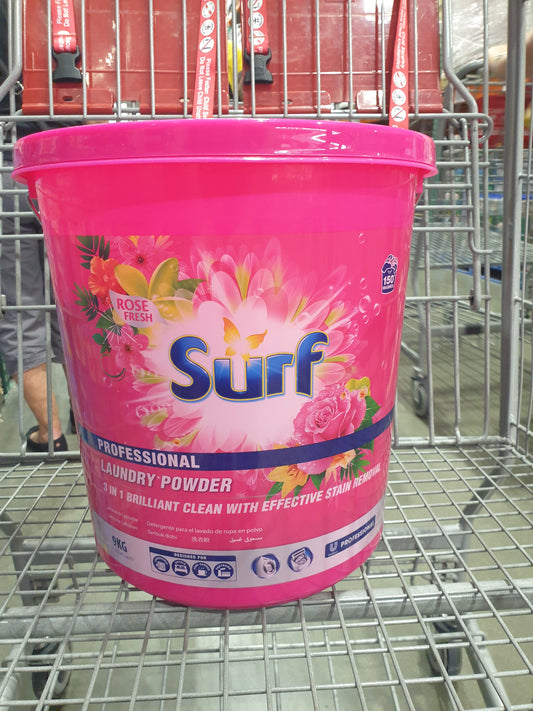 Laundry Powder Tub with the name Surf Professional Laundry Powder Rose Fresh written at the front this is a product for Costco online shopping in NZ.