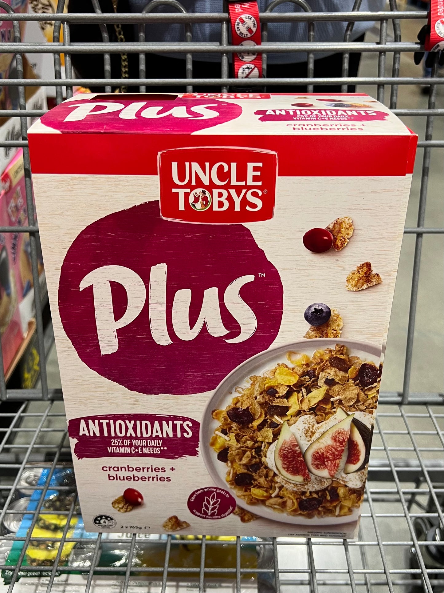 Uncle Tobys Plus Antioxidant Cereals - 2 x 765g