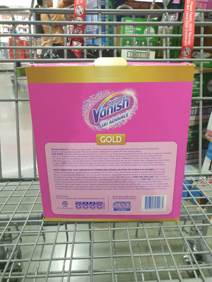 Vanish Napisan Gold Multi Power Stain Remover & Laundry Booster Powder - 2 x 2kg